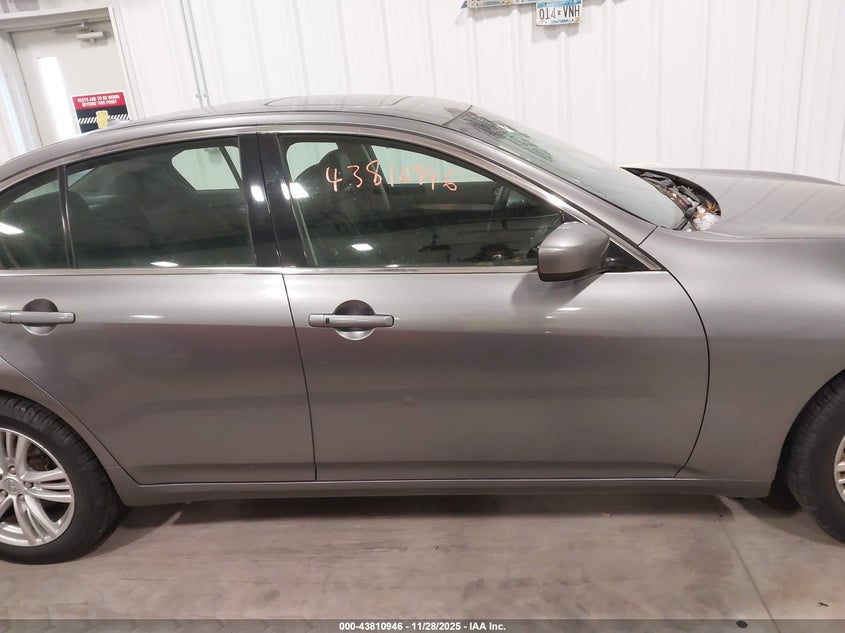 2013 Infiniti G37X VIN: JN1CV6AR5DM751238 Lot: 43810946
