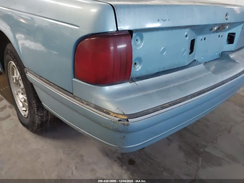 1991 Mercury Cougar Ls VIN: 1MEPM6044MH619148 Lot: 43810998