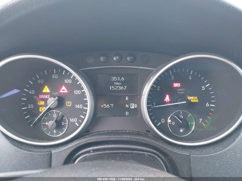 2009 Mercedes-Benz Ml 350 4Matic VIN: 4JGBB86E39A515095 Lot: 43811026