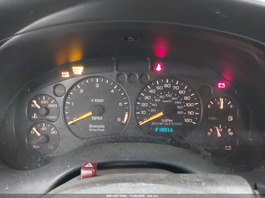 2000 Oldsmobile Bravada VIN: 1GHDT13W5Y2324439 Lot: 43811059