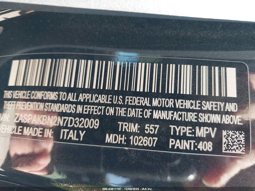 ZASPAKBN2N7D32009 2022 ALFA ROMEO STELVIO photo no. 9