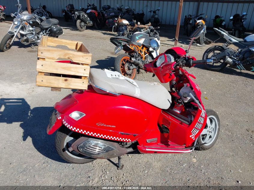 2006 Vespa Gts 250 VIN: ZAPM459L265001323 Lot: 43811214