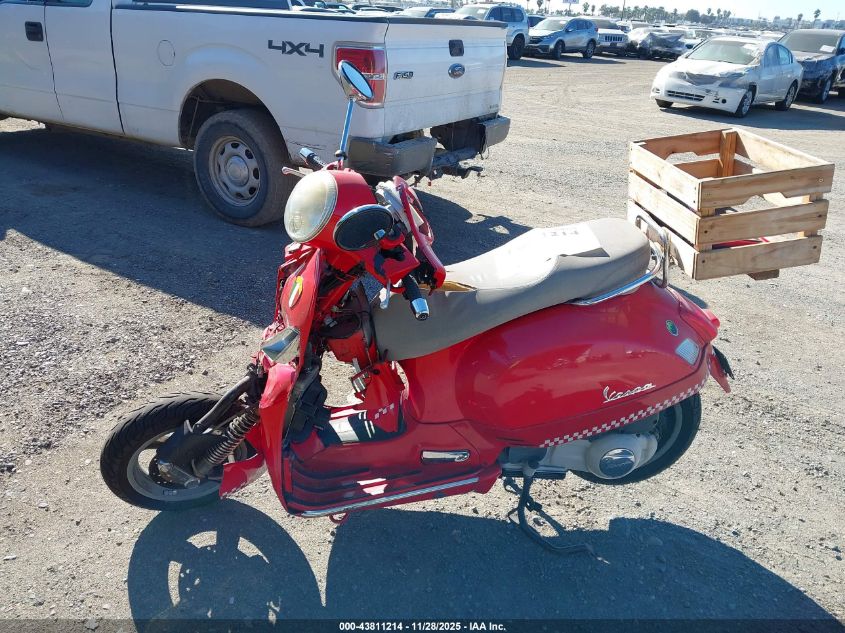 2006 Vespa Gts 250 VIN: ZAPM459L265001323 Lot: 43811214