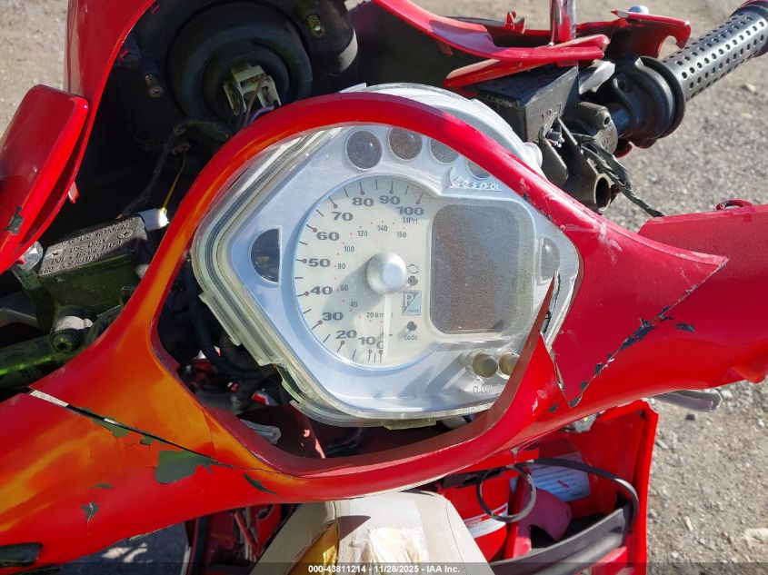 2006 Vespa Gts 250 VIN: ZAPM459L265001323 Lot: 43811214