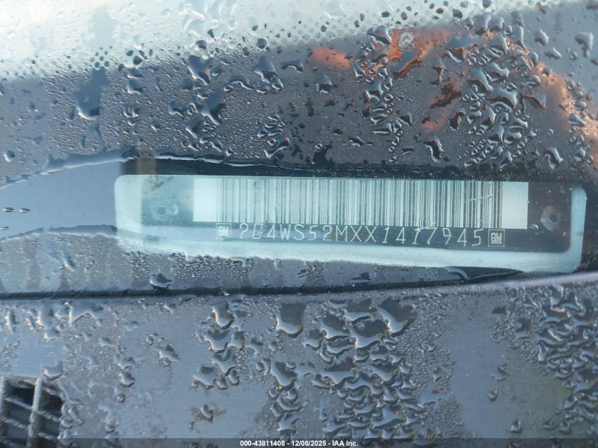 1999 Buick Century Custom VIN: 2G4WS52MXX1417945 Lot: 43811408