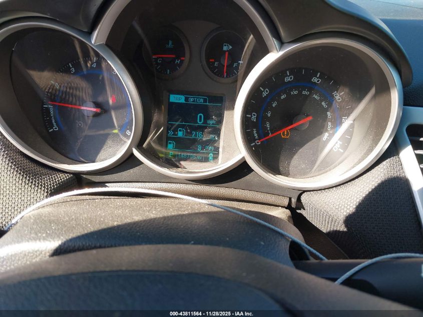 2013 Chevrolet Cruze 1Lt Auto VIN: 1G1PC5SB9D7157484 Lot: 43811564