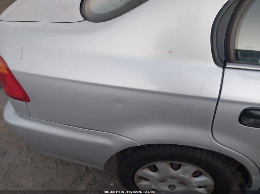 1999 Honda Civic Dx VIN: 2HGEJ662XXH501578 Lot: 43811575