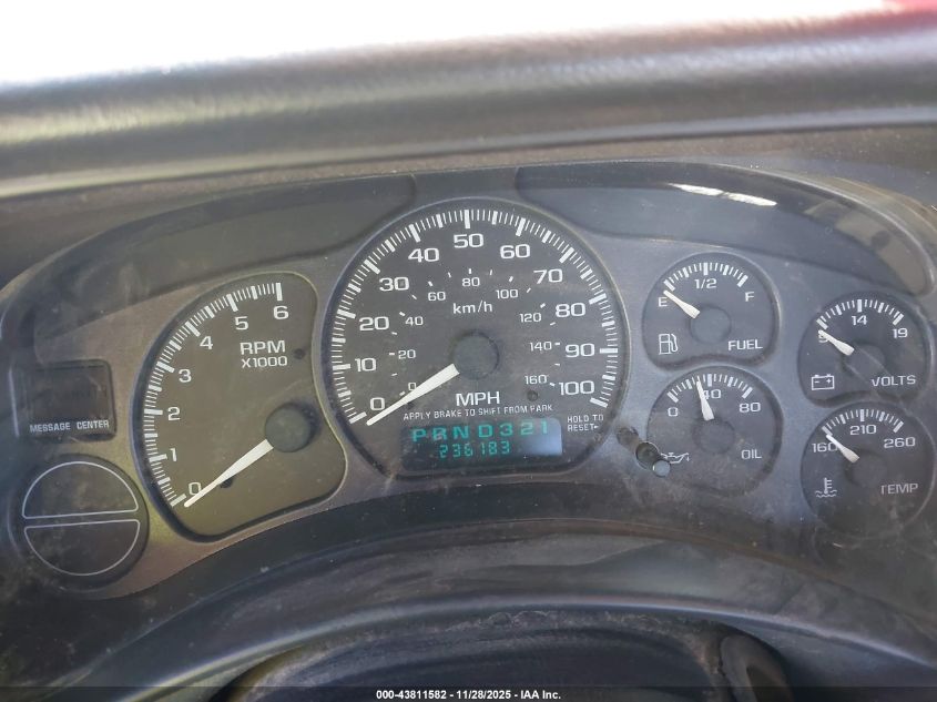 2001 Chevrolet Silverado 1500 Ls VIN: 2GCEC19W411399818 Lot: 43811582