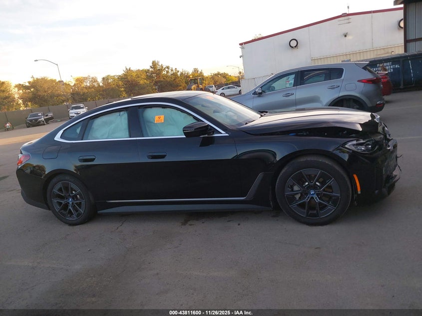 2024 BMW I4 Gran Coupe Edrive35 VIN: WBY43AW07RFS72916 Lot: 43811600