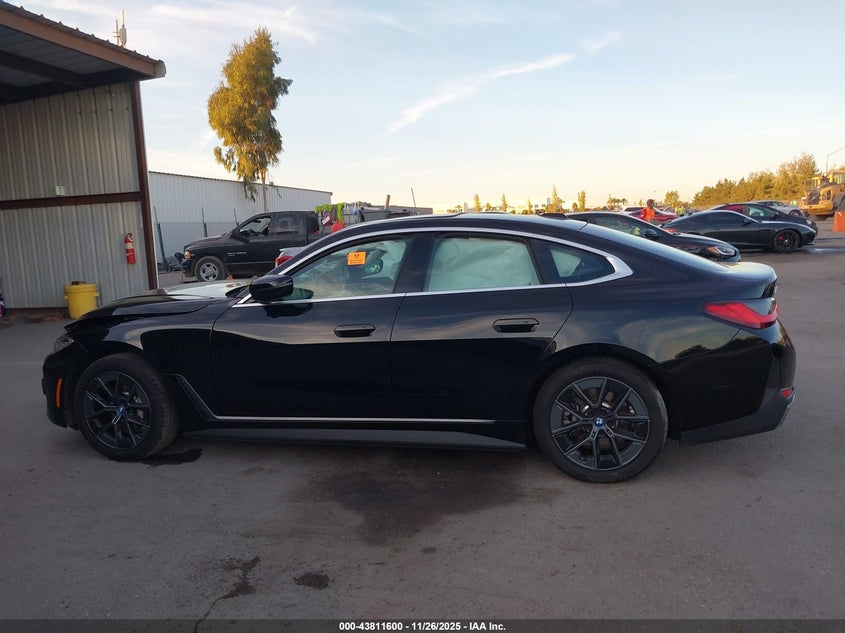 2024 BMW I4 Gran Coupe Edrive35 VIN: WBY43AW07RFS72916 Lot: 43811600