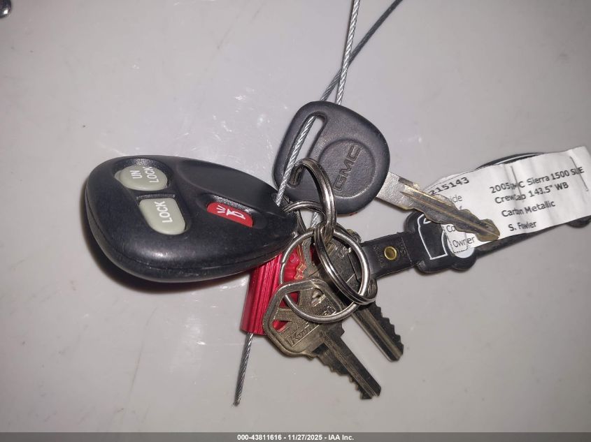 2005 GMC Sierra 1500 Sle VIN: 2GTEC13T851365286 Lot: 43811616