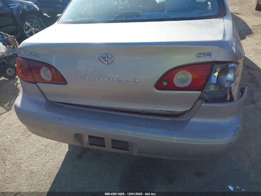 2002 Toyota Corolla Ce VIN: 1NXBR12E32Z593261 Lot: 43811625