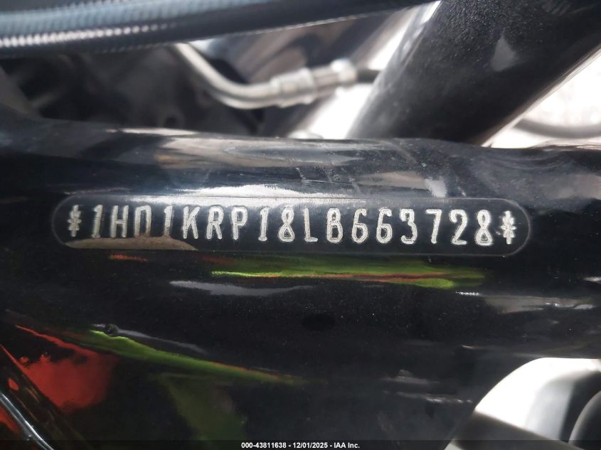 2020 Harley-Davidson Flhxs VIN: 1HD1KRP18LB663728 Lot: 43811638