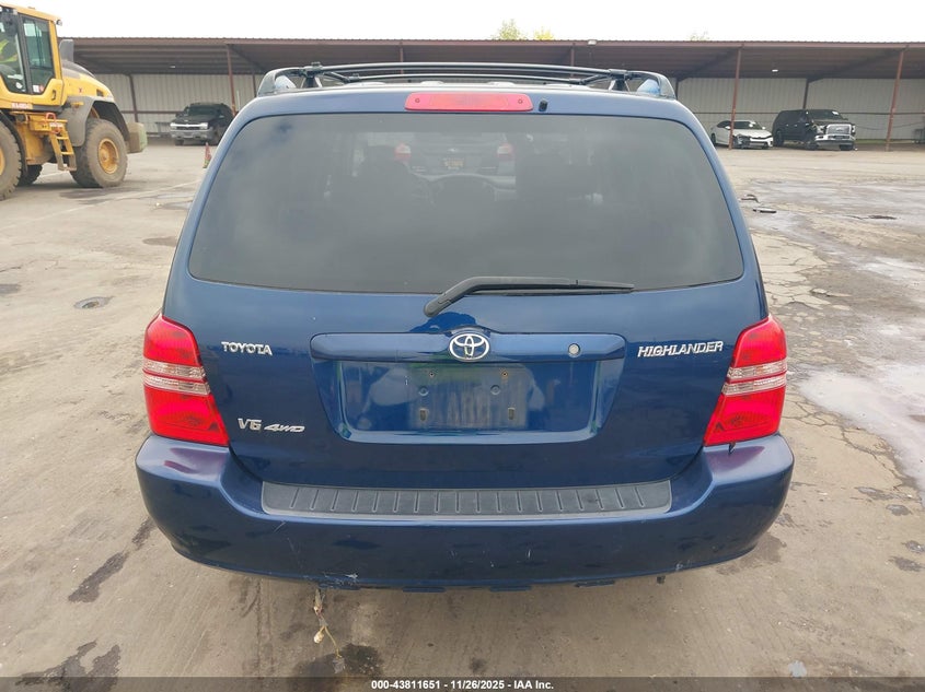 2002 Toyota Highlander V6 VIN: JTEHF21A520069575 Lot: 43811651