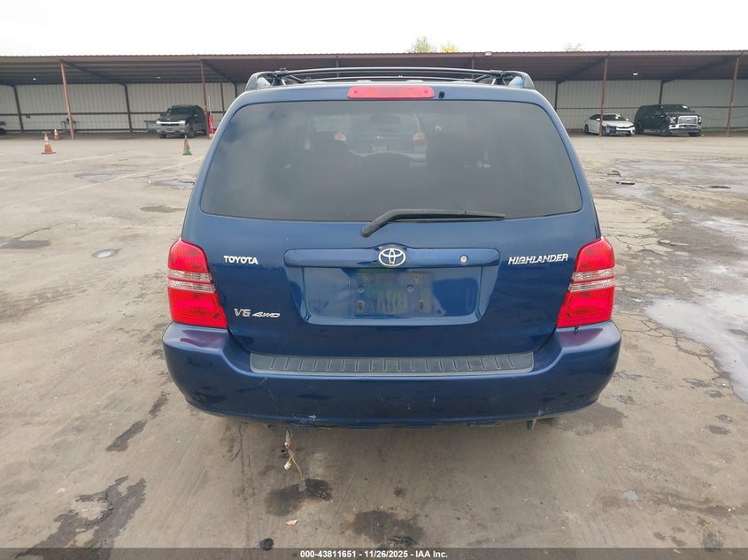 2002 Toyota Highlander V6 VIN: JTEHF21A520069575 Lot: 43811651