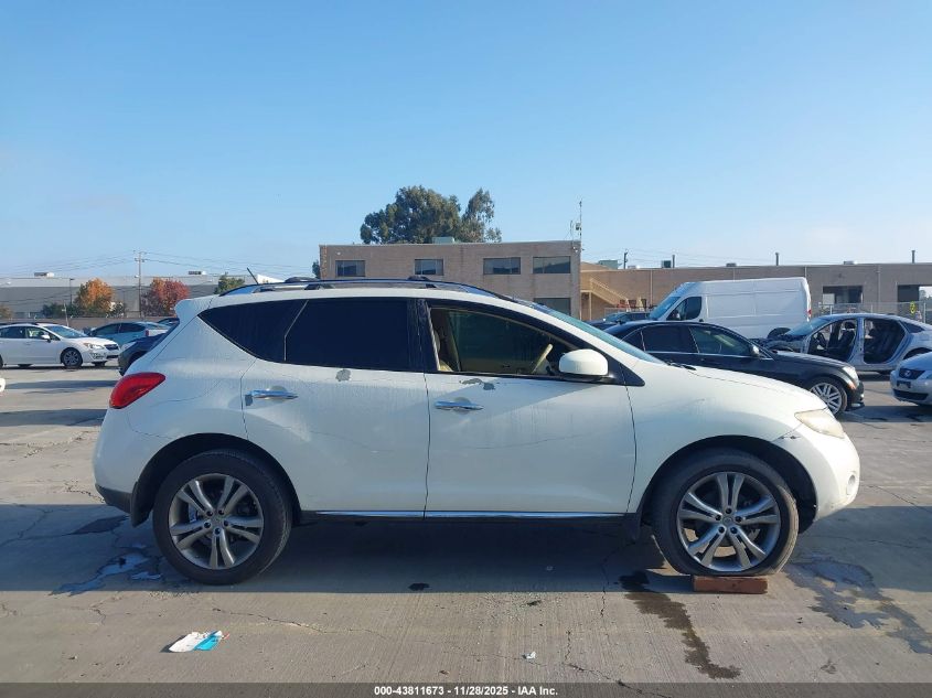 2010 Nissan Murano Le VIN: JN8AZ1MW8AW125314 Lot: 43811673