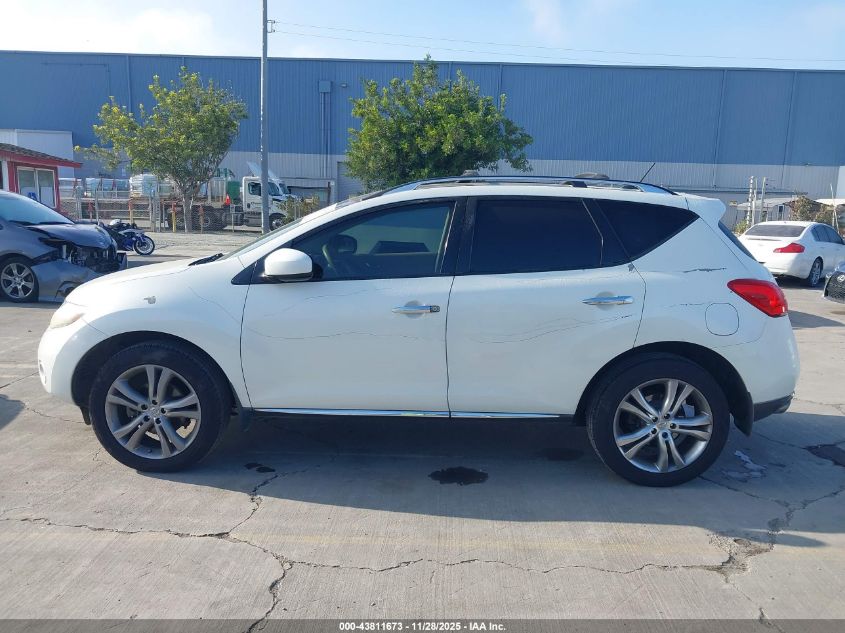 2010 Nissan Murano Le VIN: JN8AZ1MW8AW125314 Lot: 43811673