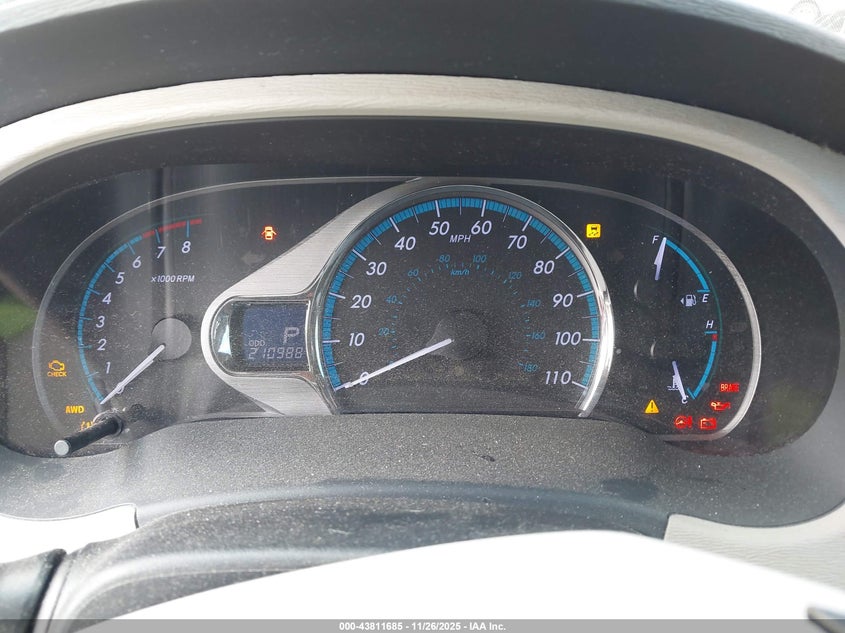 2011 Toyota Sienna Limited VIN: 5TDDK3DC4BS019118 Lot: 43811685