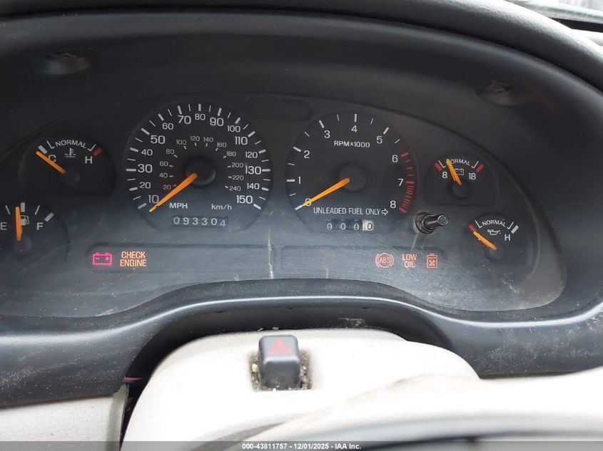 1996 Ford Mustang Gt VIN: 1FALP42XXTF127789 Lot: 43811757