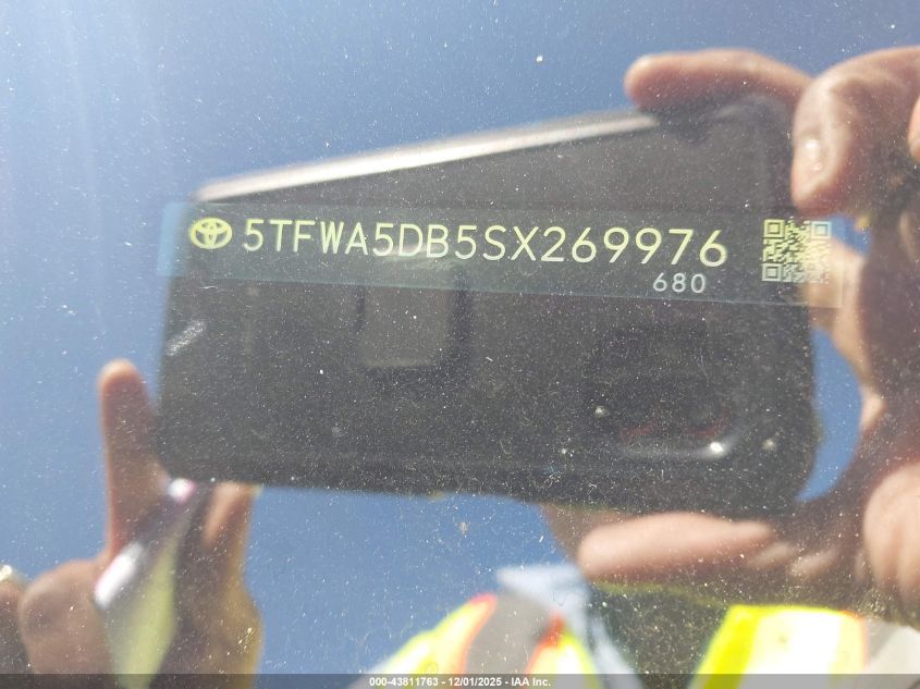 2025 Toyota Tundra Limited VIN: 5TFWA5DB5SX269976 Lot: 43811763