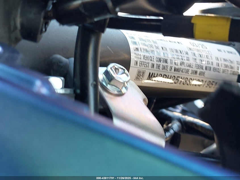 2025 Yamaha Yfz320 Ac VIN: MH3RH25Y8SK001951 Lot: 43811791