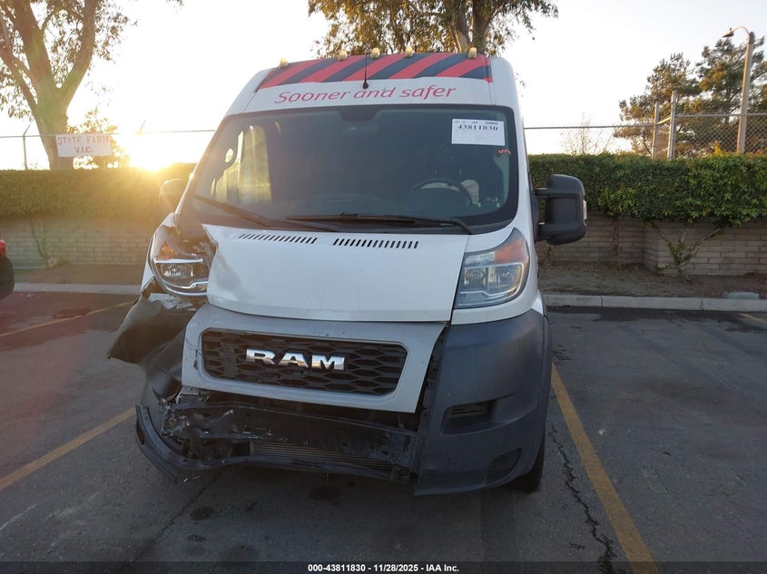 2019 Ram Promaster 2500 High Roof 159 Wb VIN: 3C6TRVDG4KE503751 Lot: 43811830