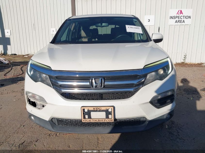 2017 Honda Pilot Ex-L VIN: 5FNYF5H52HB045498 Lot: 43811861