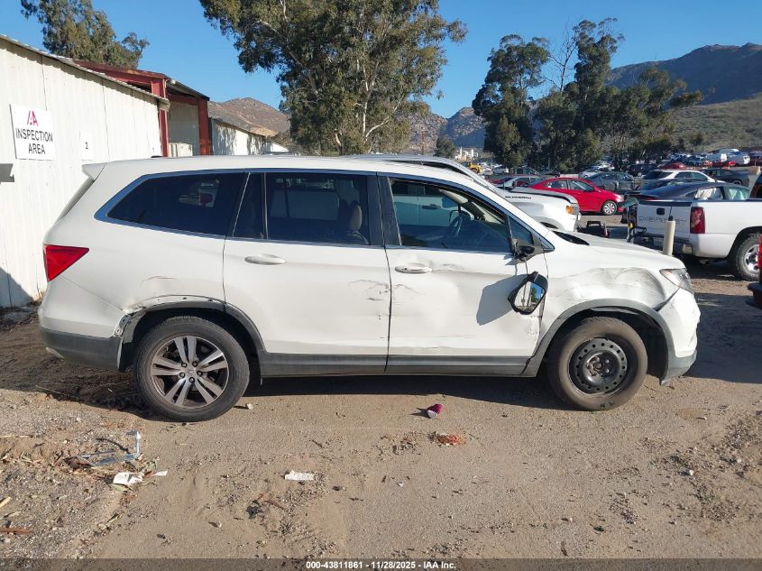 2017 Honda Pilot Ex-L VIN: 5FNYF5H52HB045498 Lot: 43811861