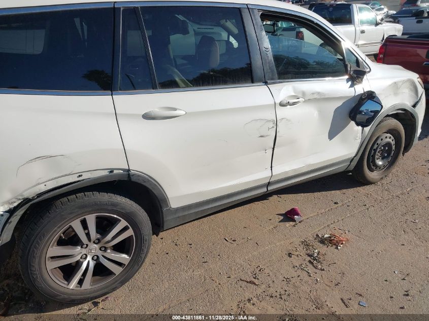 2017 Honda Pilot Ex-L VIN: 5FNYF5H52HB045498 Lot: 43811861