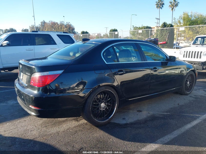 2008 BMW 528I VIN: WBANU53558C110192 Lot: 43811940