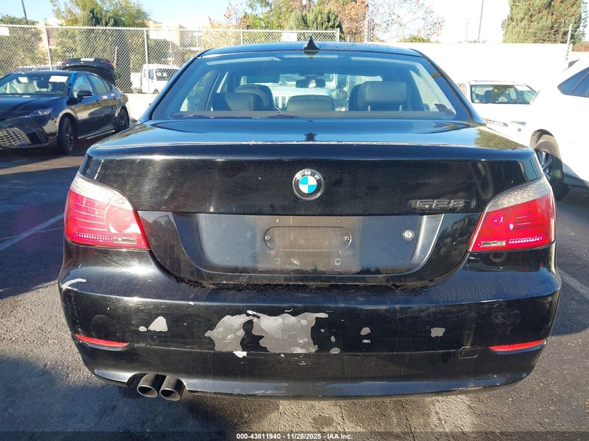 2008 BMW 528I VIN: WBANU53558C110192 Lot: 43811940