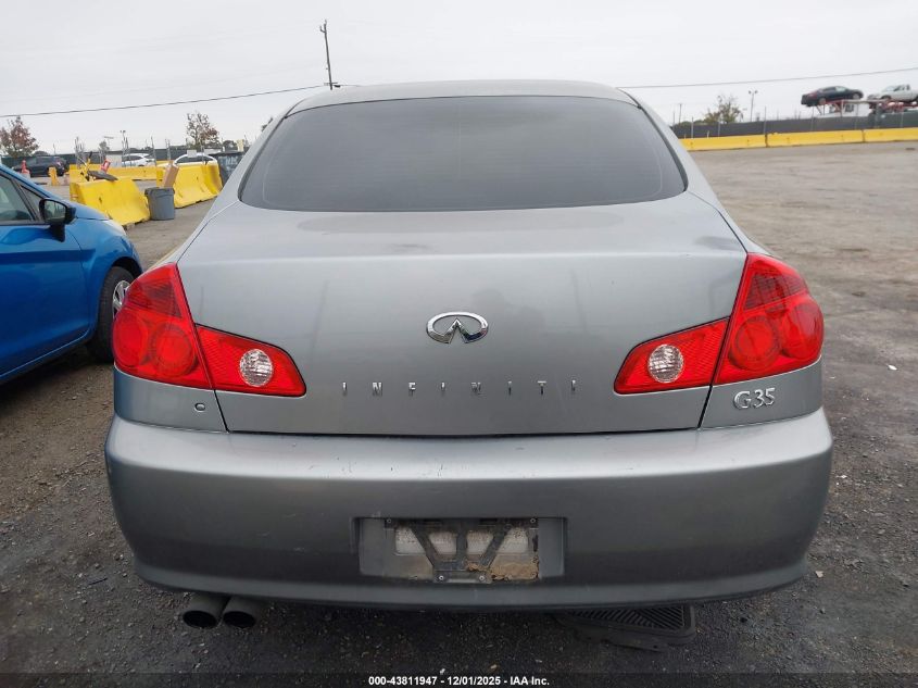 2005 Infiniti G35 VIN: JNKCV51E35M215652 Lot: 43811947