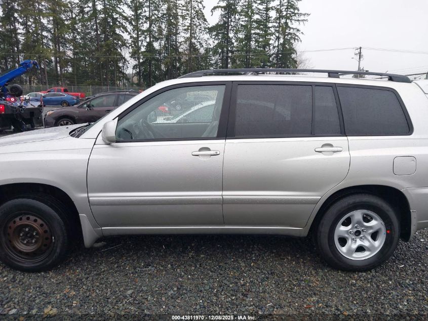 2002 Toyota Highlander V6 VIN: JTEGF21A220035069 Lot: 43811970