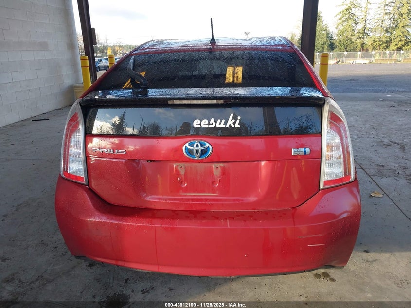 2015 Toyota Prius Two VIN: JTDKN3DU9F1893863 Lot: 43812160