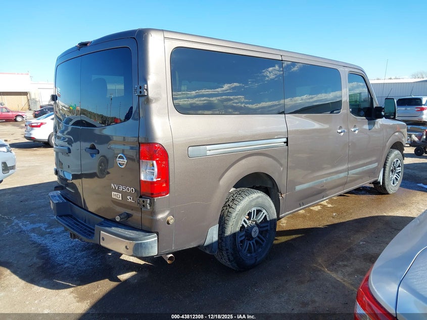 Vin: 5bzaf0aa3dn201085, lot: 44307766, nissan nv passenger nv3500 hd sl v8 20134