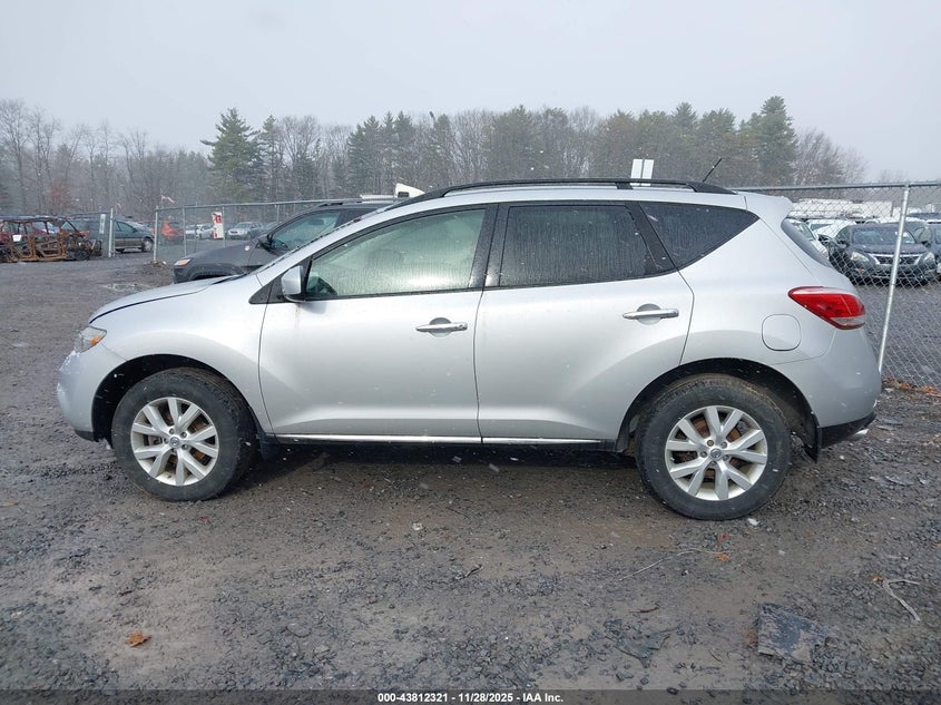 2014 Nissan Murano Sv VIN: JN8AZ1MW4EW529636 Lot: 43812321