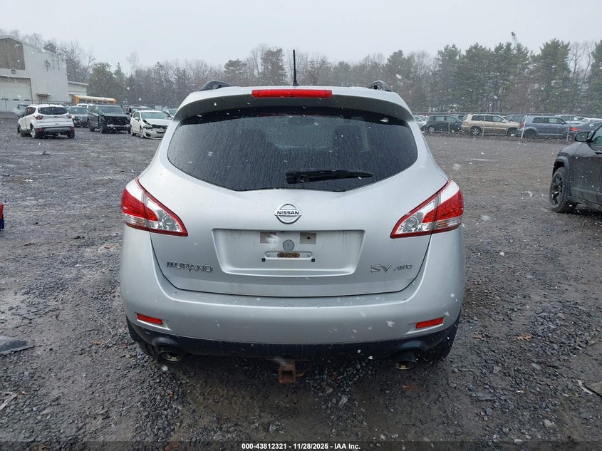 2014 Nissan Murano Sv VIN: JN8AZ1MW4EW529636 Lot: 43812321