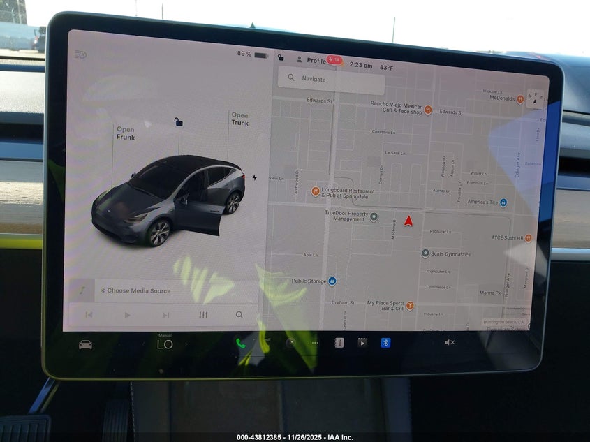 2021 Tesla Model Y Long Range Dual Motor All-Wheel Drive VIN: 5YJYGDEE3MF161606 Lot: 43812385