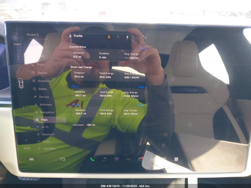 2026 Tesla Model S Plaid VIN: 5YJSA1E67TF556689 Lot: 43812410