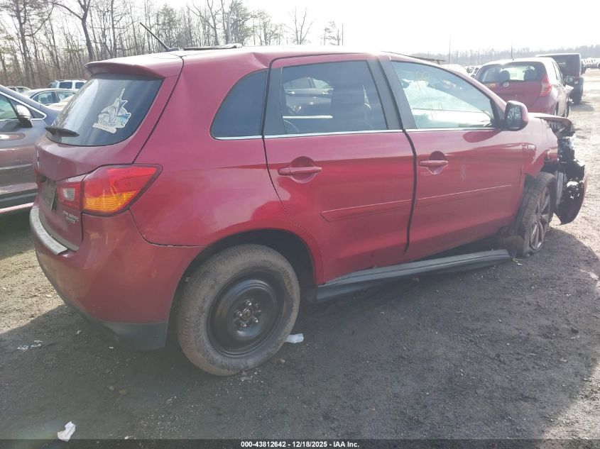 2015 Mitsubishi Outlander Sport Se VIN: 4A4AR4AU5FE043188 Lot: 43812642
