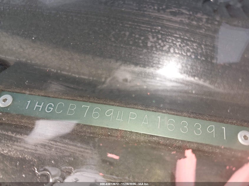 1HGCB7694PA163391 1993 HONDA ACCORD photo no. 9