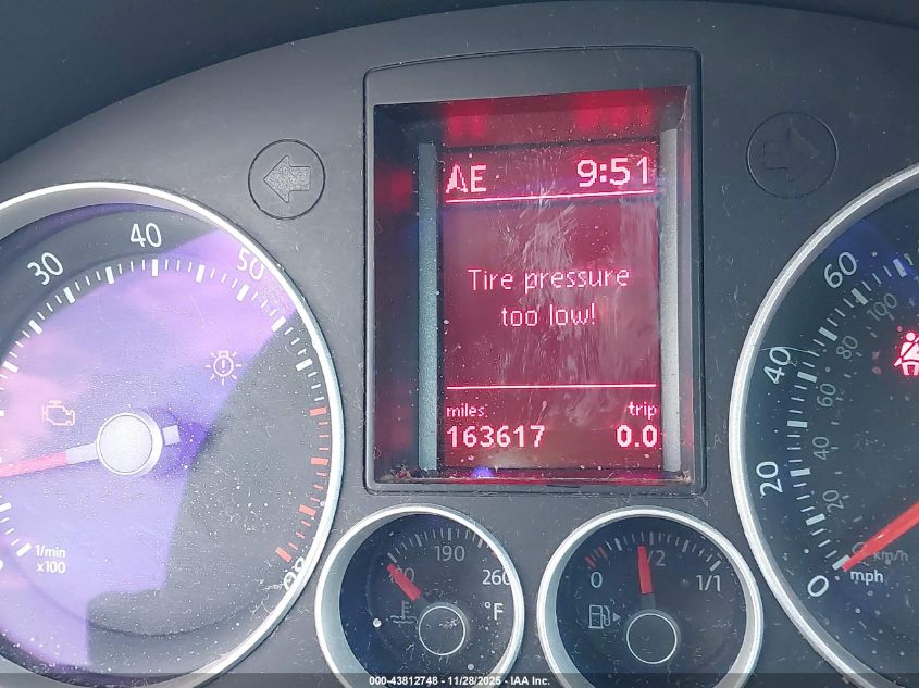 2009 Volkswagen Gti 4-Door VIN: WVWGV71K99W105753 Lot: 43812748