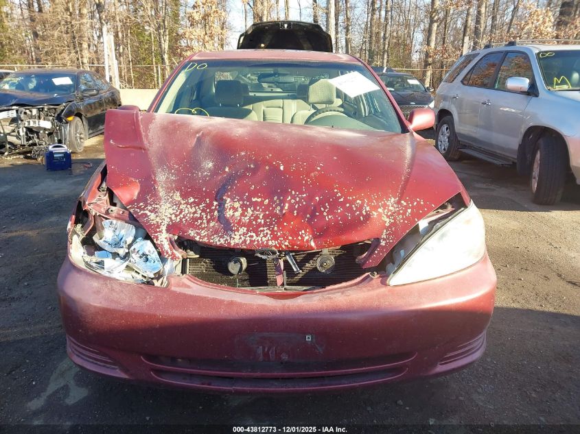 2002 Toyota Camry Le VIN: 4T1BE32K92U030244 Lot: 43812773
