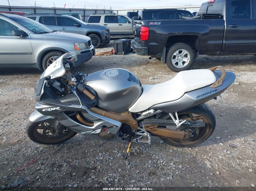 2002 Honda Cbr600 F4 VIN: JH2PC35042M308257 Lot: 43812874