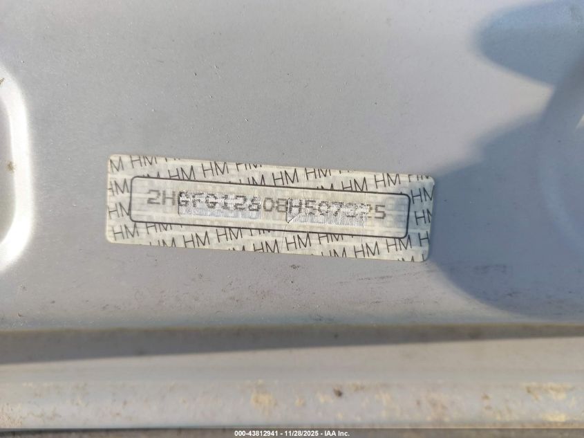 2008 Honda Civic Lx VIN: 2HGFG12608H507325 Lot: 43812941