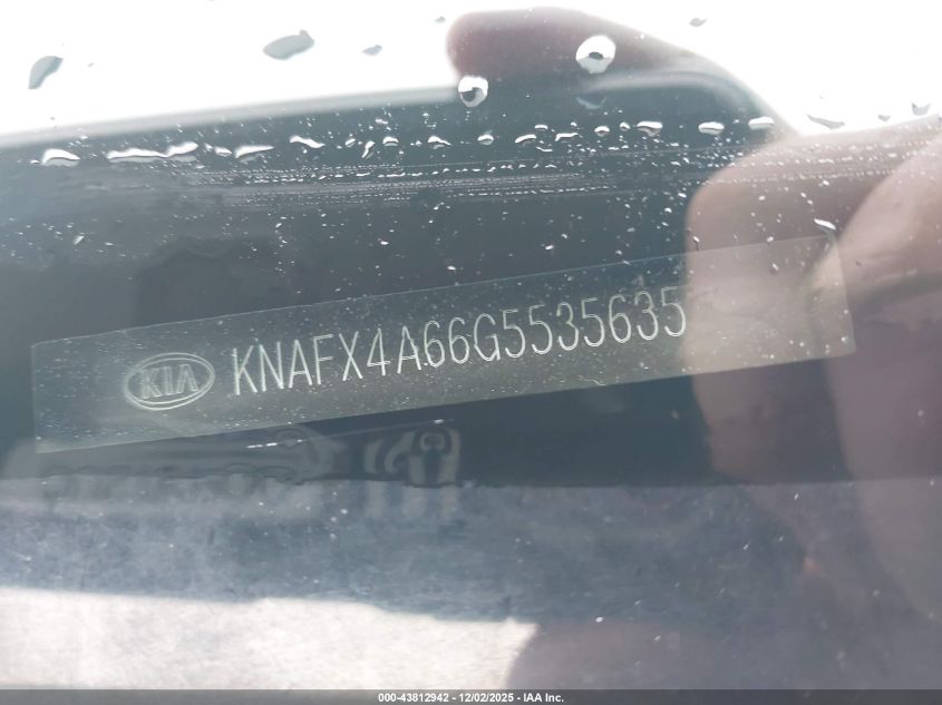 2016 Kia Forte Lx VIN: KNAFX4A66G5535635 Lot: 43812942