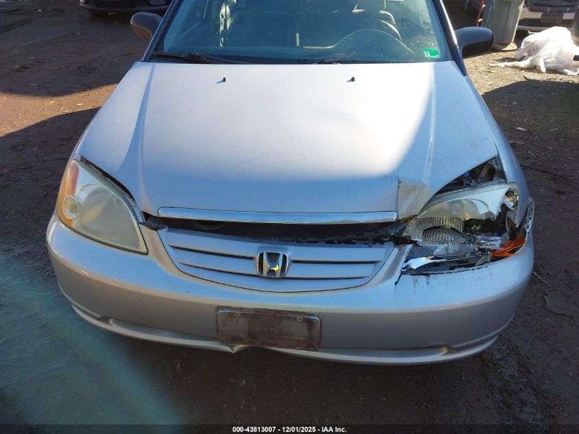 2003 Honda Civic Lx VIN: 1HGES16523L023289 Lot: 43813007