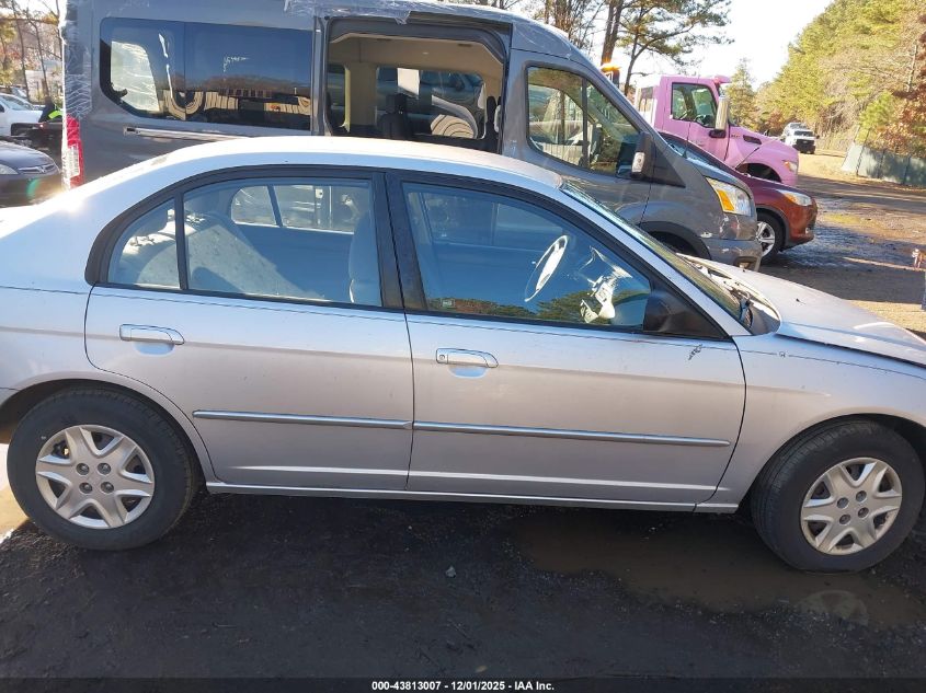 2003 Honda Civic Lx VIN: 1HGES16523L023289 Lot: 43813007