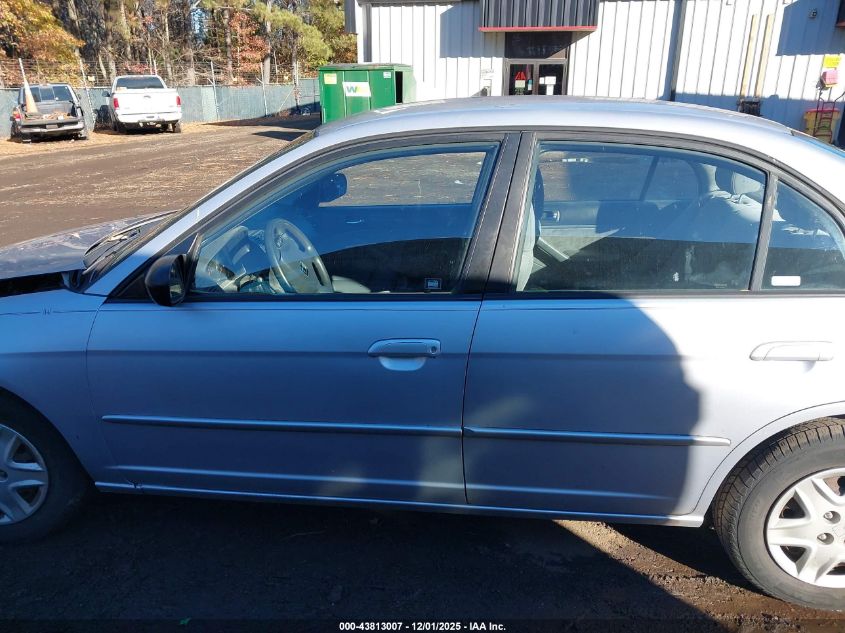 2003 Honda Civic Lx VIN: 1HGES16523L023289 Lot: 43813007