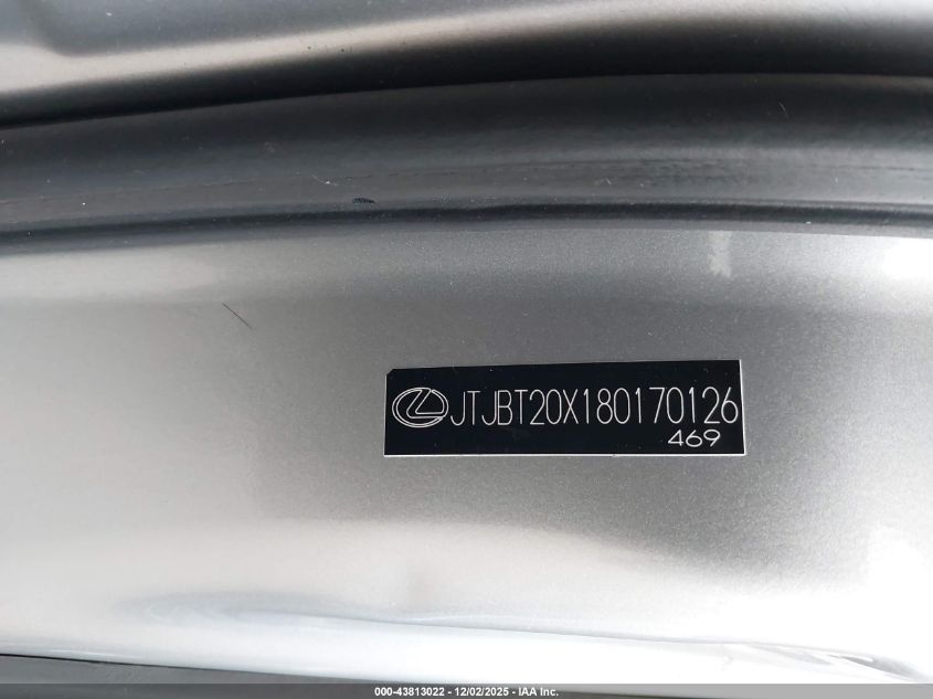 2008 Lexus Gx 470 VIN: JTJBT20X180170126 Lot: 43813022